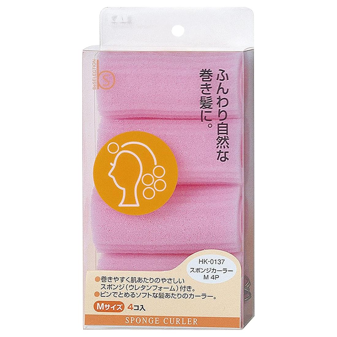 貝印 BeSELECTION スポンジカーラー M 4P HK0137