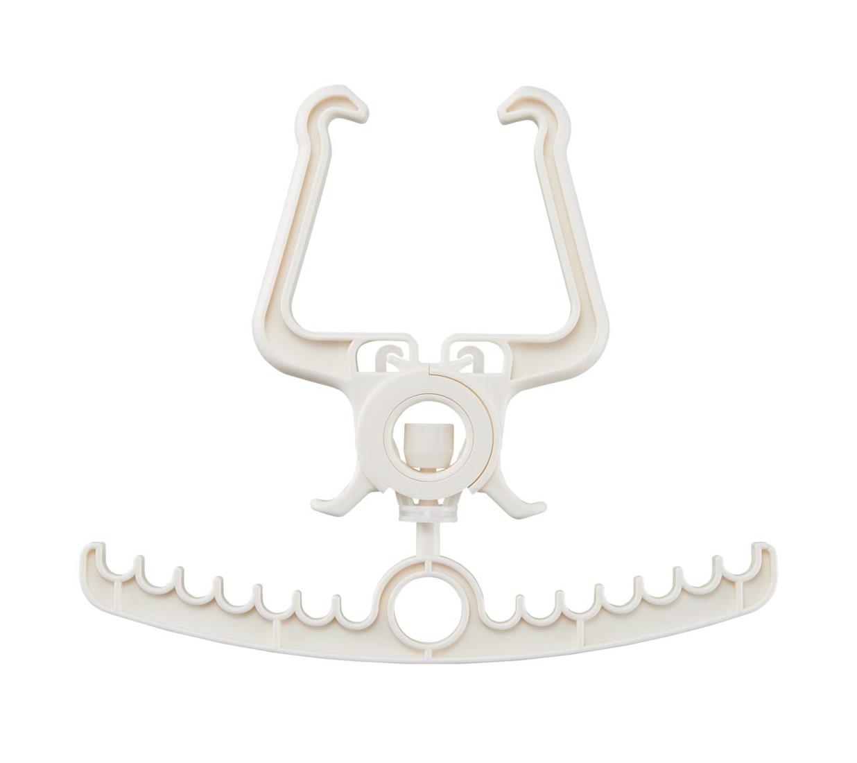 ライクイット (like-it) 洗濯 部屋干し はさんでハンガー 約幅24.5x奥2.1x高21cm ホワイト 日本製 洗濯物 室内干し 洗濯物 加湿 梅雨 乾燥 花粉 黄砂対策 省スペース スリム 便利