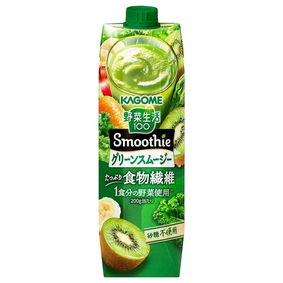 カゴメ 野菜生活100 Smoothie グリーンスムージーMix 1000g ×6本