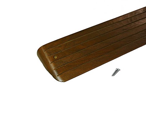 MYST(マイスト) 段差解消木製スロープ ブラウン色 約幅100×長さ800×高さ29mm (5195)