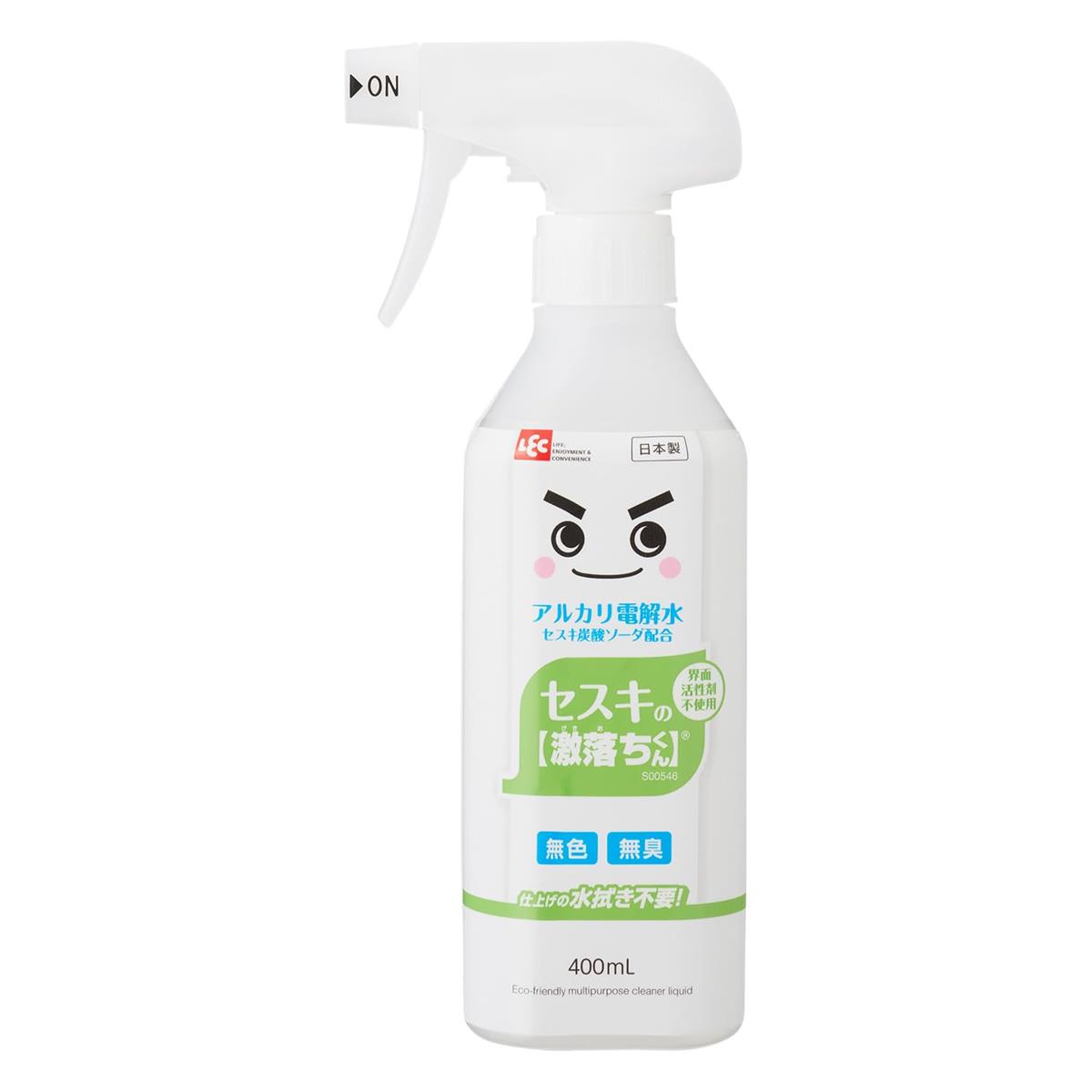 激落ちくん レック セスキの 400ml (洗浄・除菌・消臭) アルカリ電解水 安心 安全 2度拭き不要