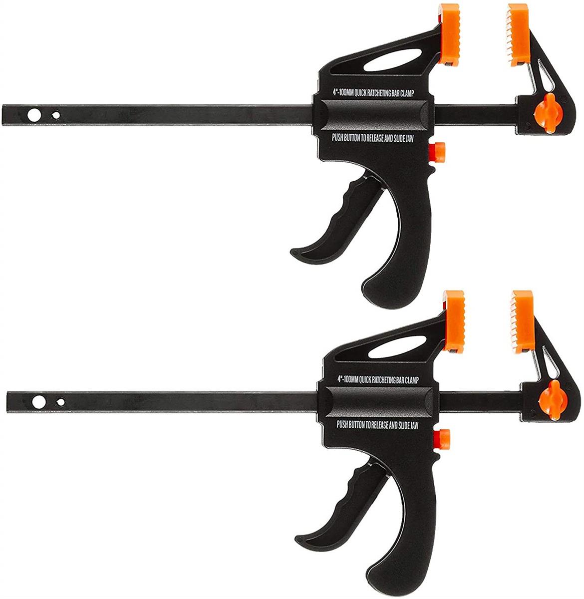 高儀(Takagi) ホビークイックバークランプ ブラック 100mm 2個組 HQB-100-2P クランプ 木工 金具 DIY ..