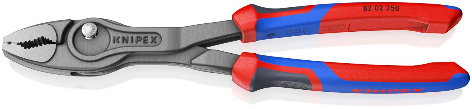 クニペックス KNIPEX ツイングリップ スリップジョイントプライヤー 開口幅調整可能 ネジ外し 摩耗したボルト ナットなどあらゆるものをしかっかり掴める コ...