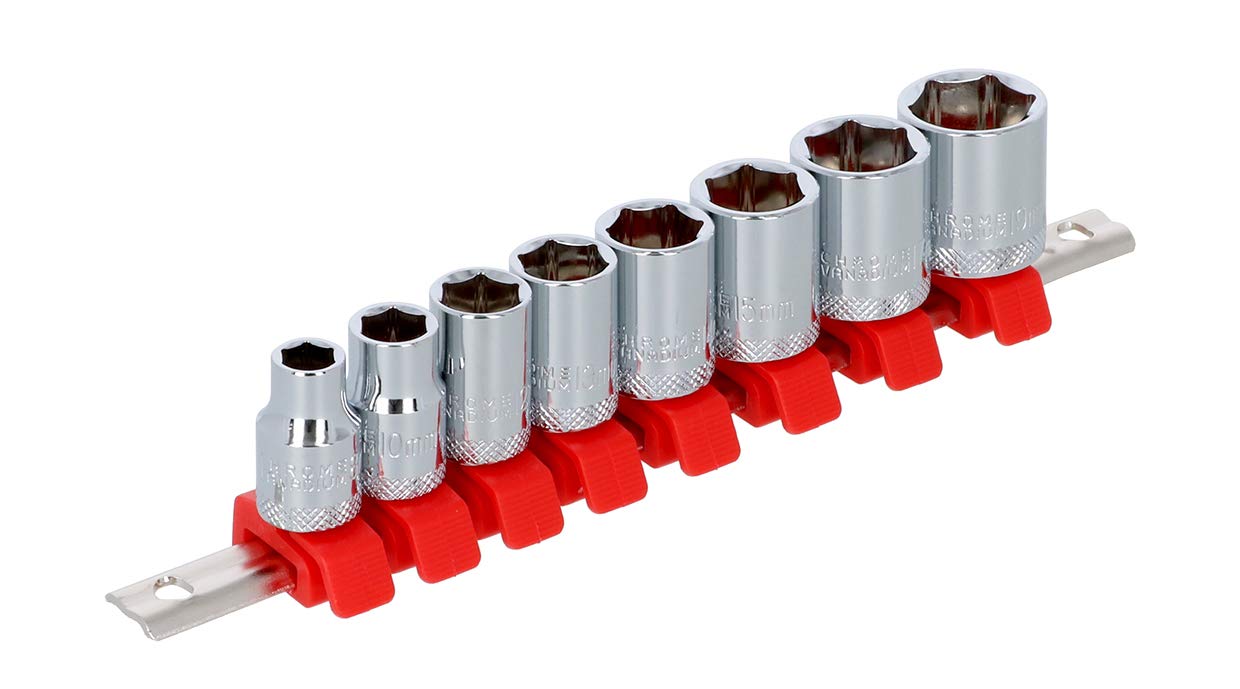 高儀(Takagi) ソケットセット 8pcs 9.5mm角 ねじ穴にねじなどを使用して、壁などに固定や吊り下げることができます