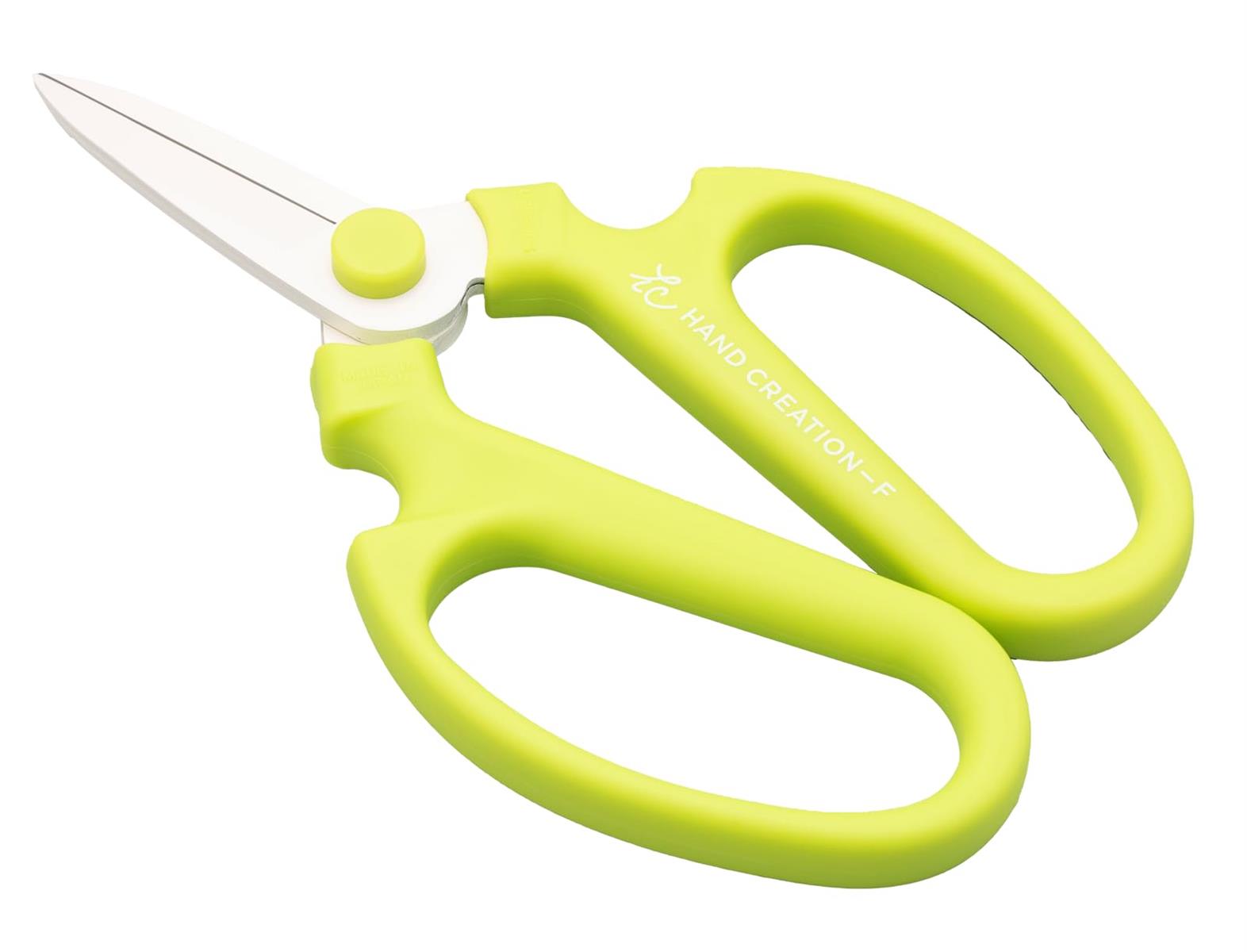 坂源(Sakagen) 生花鋏 ハンドクリエーション F180 フッ素コーティング 約18×11cm 日本製 ライムグリー..