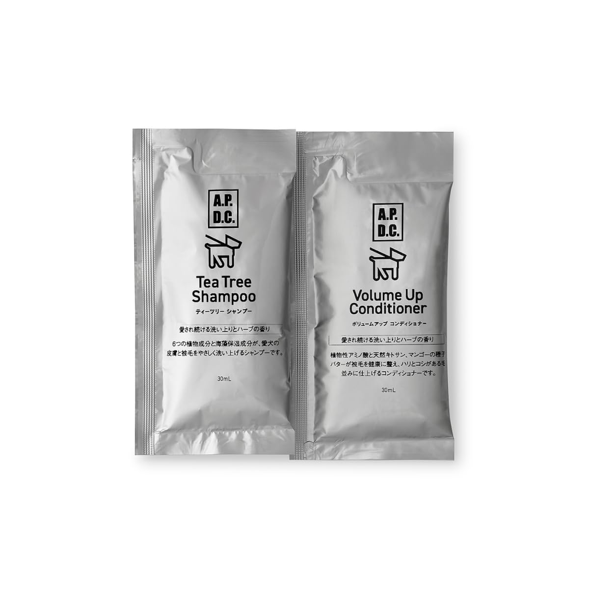 A.P.D.C. ティーツリーシャンプー＆ボリュームアップコンディショナー トライアルセット 各30mL （ボリ..