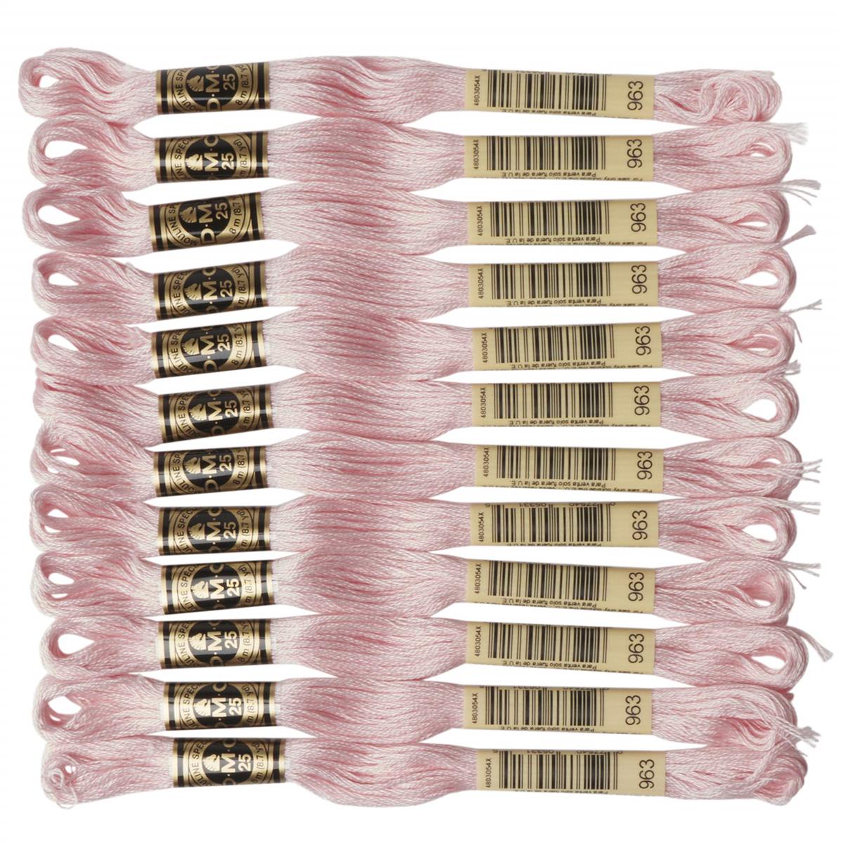 DMC 25番糸 刺繍糸 12束入 #963 ピンク系 DMC25B(3)