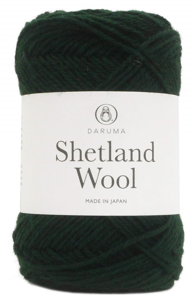 横田(Yokota) シェットランドウール 毛糸 並太 Col.12 グリーン 系 50g 約136m 01-6380