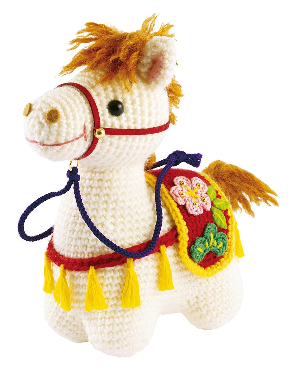 オリムパス 製絲 干支キット 午 あみぐるみキット 幸運の飾り馬 MK-98 デザイン 福村弘美