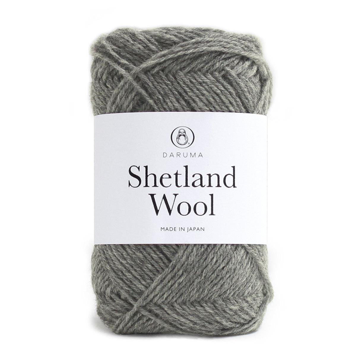 横田(Yokota) シェットランドウール 毛糸 合太 Col.8 グレー 系 50g 約136m 01-6380