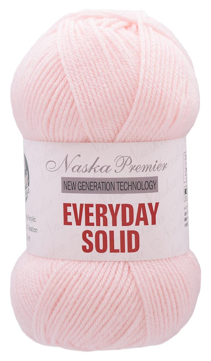 NASKA 手編み毛糸 エブリデイ ソリッド 並太 COL. 105 ピンク 系 約 100g 250m N-53