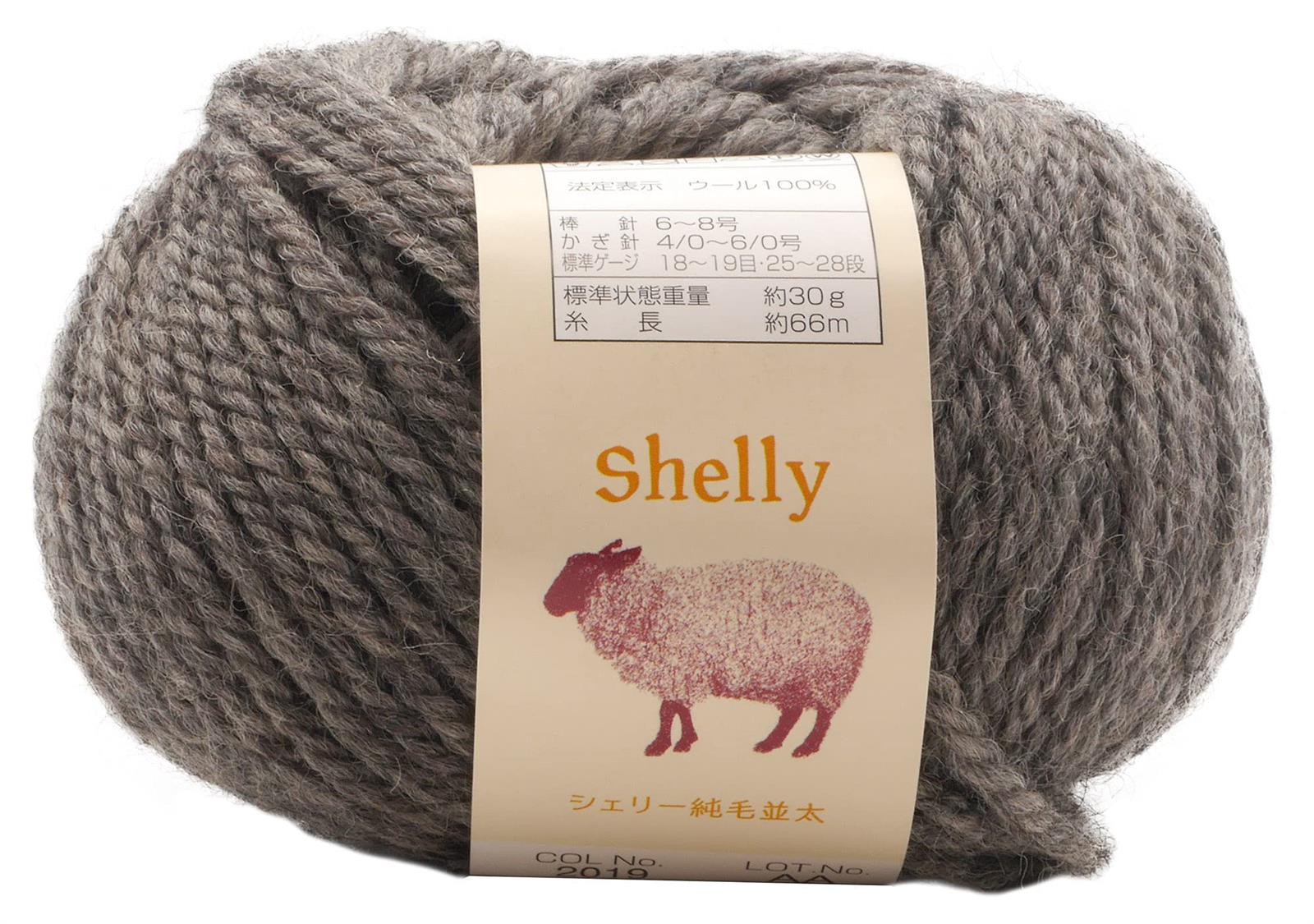 元廣(Motohiro) スキー 手編み毛糸 シェリー純毛並太(10玉セット) Col.2019