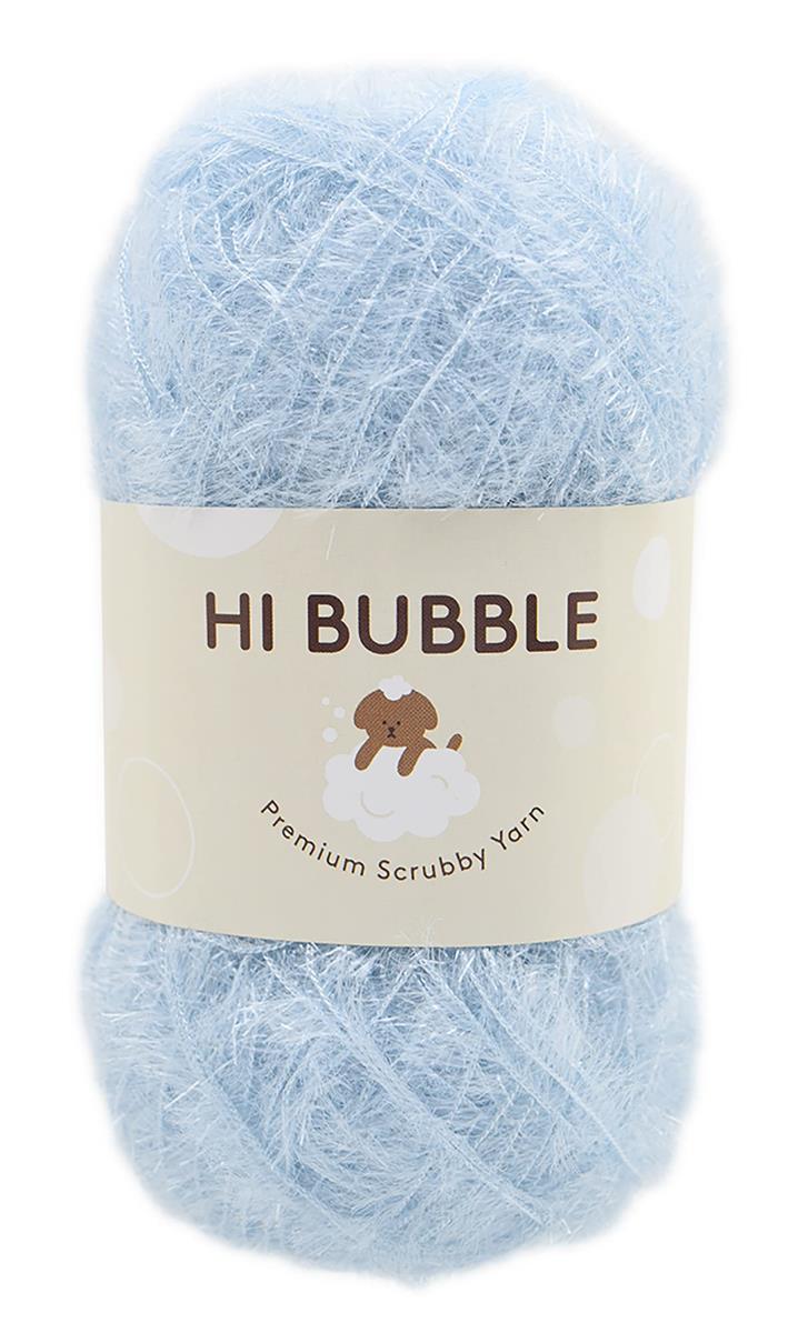 NASKA 毛糸 ハイバブル (HI BUBBLE) 並太 90g 約 215m Col.30 パステルブルー 系 N-107