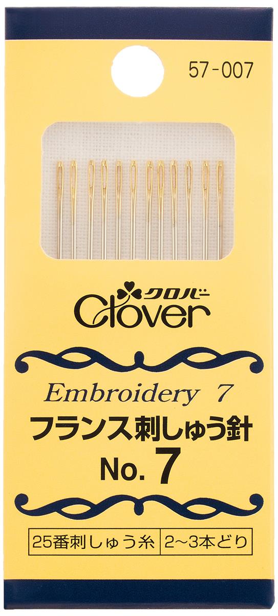 Clover フランス刺しゅう針 No.7 12本入り 57-007