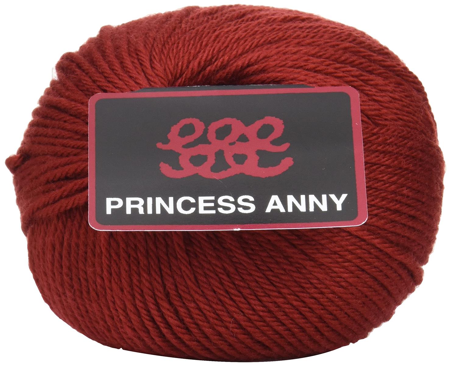 パピー プリンセスアニー 毛糸 合太 Col.532 レッド 系 40g 約112m 10000031