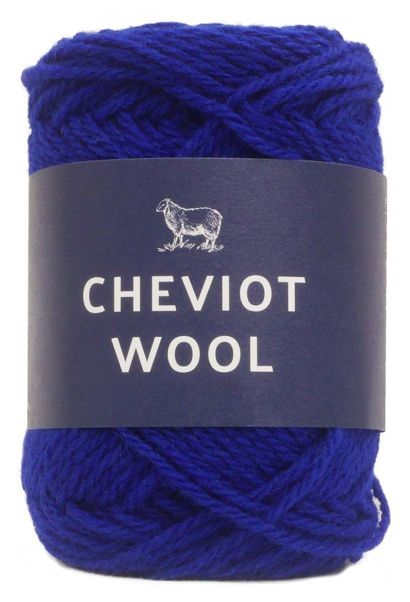 横田(Yokota) チェビオットウール 毛糸 並太 Col.4 ブルー 系 50g 約92m 5100