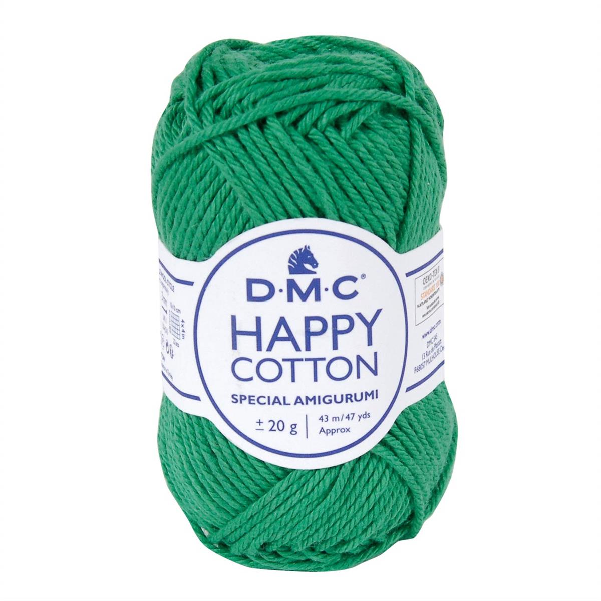 DMC HAPPY COTTON ハッピーコットン 並太 #781 グリーン系 約20g巻 約43m 5玉1袋 DMC392J