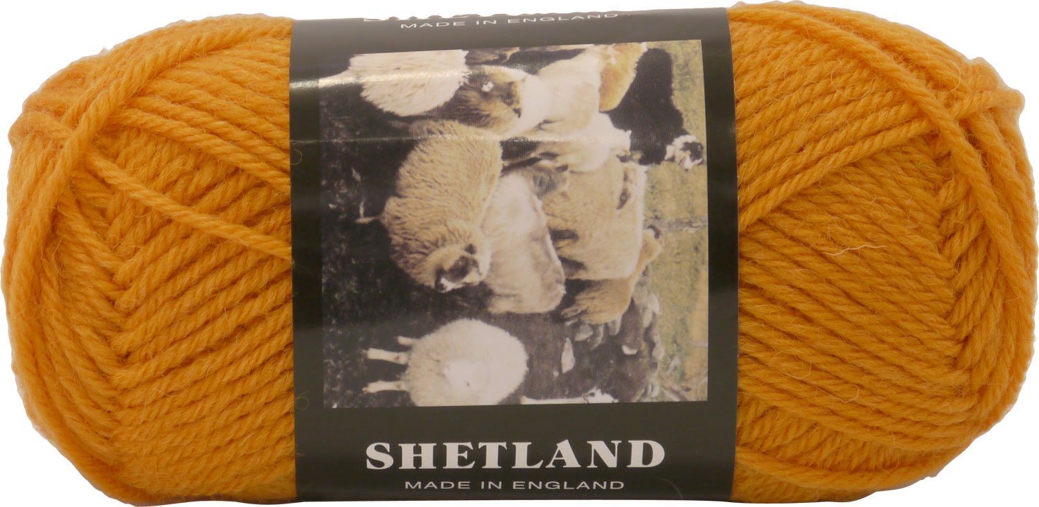 パピー シェットランド 毛糸 並太 Col.43 オレンジ 系 40g 約90m 10000523