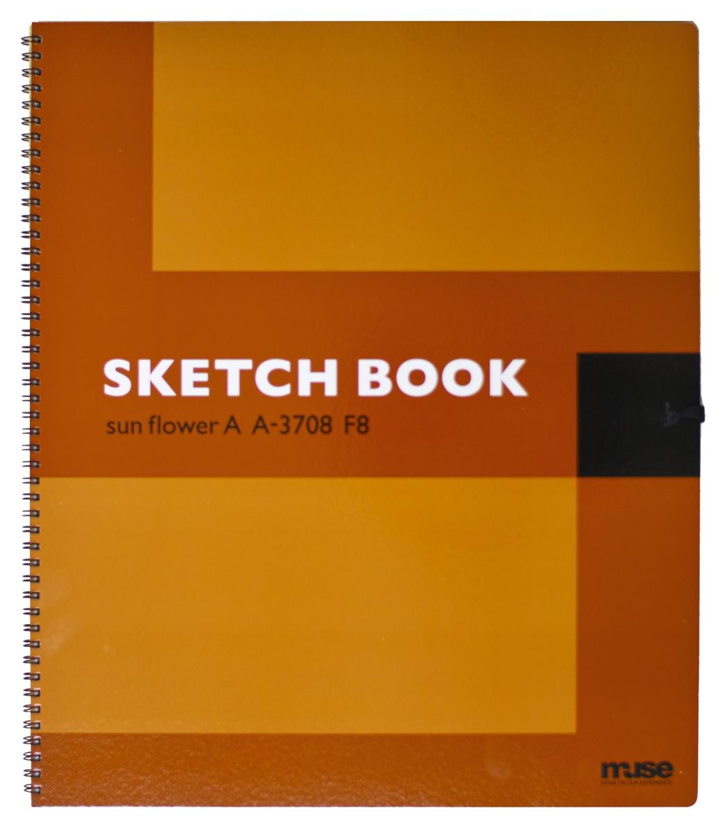 ミューズ 画用紙 A画ブック F8 163g ホワイト 20枚入り A-3708 F8