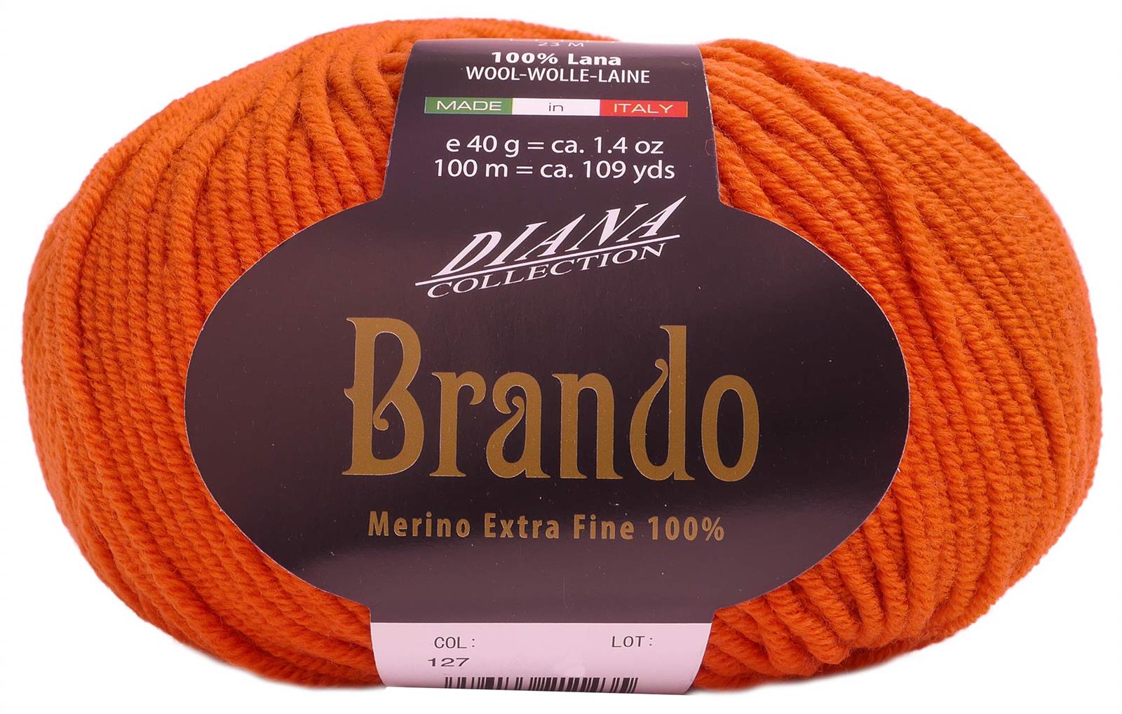 ナスカ(NASKA) 毛糸 並太 Col.127 オレンジ 系 40g 約100m W-61