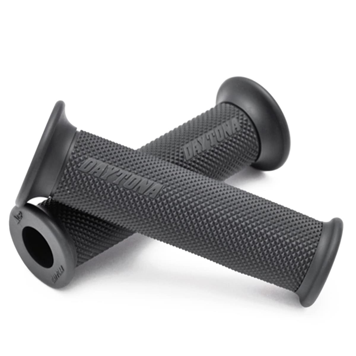 デイトナ(Daytona) グリッピーグリップ バイク用 グリップ ハンドル径Φ22.2用 125mm 2層構造 エンド貫通 GG-D-BASE グレー 97490