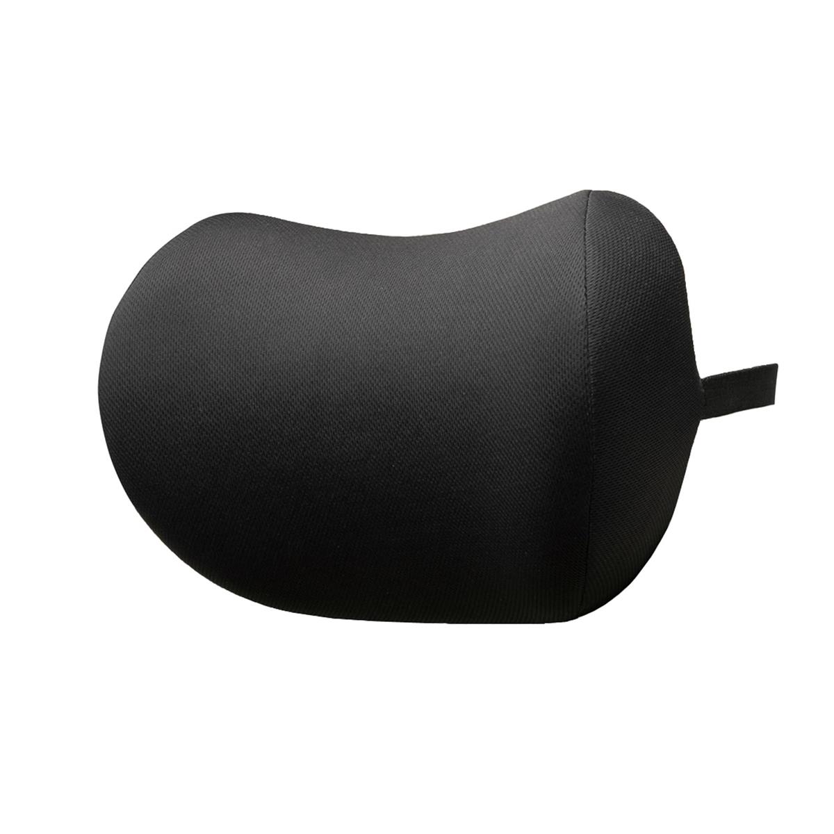 ボンフォーム(BONFORM) ふんわり癒し低反発サポートクッション ネックピロー ブラック 吸湿速乾 低反発ウレタンフォーム 28x20cm 5606-15BK