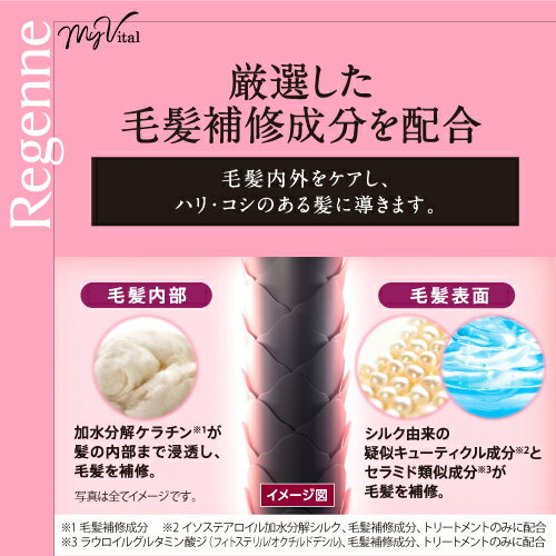 �ꥸ����� �ޥ��Х����� �إ��ȥ꡼�ȥ��� Regenne My Vital TREATMENT(200g*3�ܥ��å�)�ڥꥢ�åץꥸ����̡�[�ϥ� ���� �ᤤ �ꥸ�����]