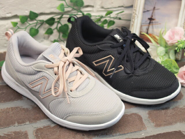 【new balance】ウォーキング　幅広ワイドメッシュスニーカー　WW263【メッシュ生地　ブラック・グレー】