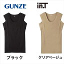 グンゼ Tシャツ専用インナー メンズ 春夏 インティー 脇汗パッド強化版 汗取りパッド付スリーブレス 脇あせ ノースリーブ 肌着 袖なし 汗取り 下着 人気 i...