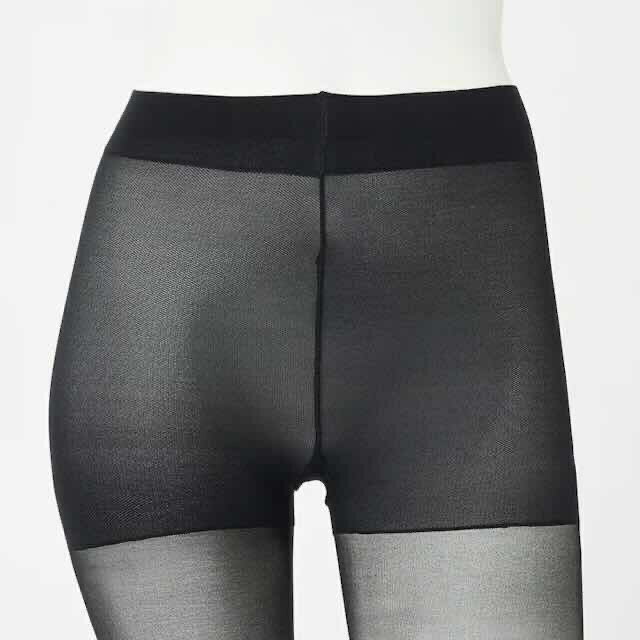 RIVER BRANCHのグンゼ サブリナ ストッキング レディース 年間 パンスト 伝線しにくい 着圧 引き締め ブラック 足型セット UV デオドラント つま先補強 マチ付き 柔軟加工 静電気防止 幅広ウエスト パンティ部立体 ビジネス ベーシック SABRINA SB540 M L LL ギフト プレゼント｜アングル2