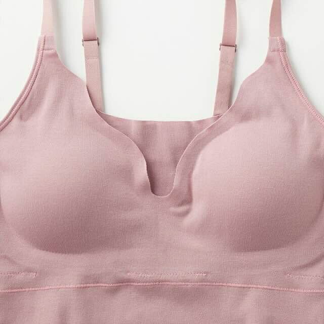 RIVER BRANCHのグンゼ キレイラボ マタニティ ブラキャミ ブラトップ レディース 年間 インナー 下着 肌着 妊婦 妊娠 ノンワイヤー 授乳 キャミソール ひびきにくい 低刺激 産前 産後 カップ入り カットオフ 綿混 GUNZE KIREILABO KB7158 M-L フェムケア フェムテック ギフト プレゼント｜アングル3