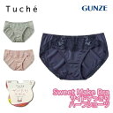 【半額セール】グンゼ ハーフショーツ レディース トゥシェ ハーフ丈 浅め フィット パンツ パンティ パンティー ペアショーツ レース 可愛い GUNZE Tuche JS1059H M-LLギフト プレゼント