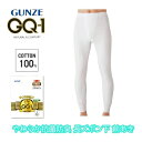 GQ-1 長ズボン下(前あき)2枚組 インナー やわらかくて、肌にやさしい。グンゼ GUNZE メンズ gqa502g M-LL ギフト プレゼント