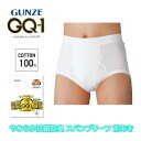 GQ-1 スパンブリーフ(前あき)2枚組 やわらかくて、肌にやさしい。グンゼ GUNZE メンズ gqa530g M-LL ギフト プレゼント