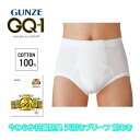 GQ-1 天引きブリーフ(前あき)2枚組 やわらかくて、肌にやさしい。グンゼ GUNZE メンズ gqa531g M-LL ギフト プレゼント