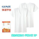 GUNZE グンゼ 保温平台 メンズ 半袖 インナー 遠赤外線加工 綿100% 2枚組 紳士 RP58162 M-LL ギフト プレゼント