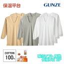 長袖U首シャツ 2枚組 メンズ GUNZE グンゼ 暖かソフト 長袖 Uネック インナーシャツ RP6510A S-LL ギフト プレゼント