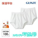保温平台 暖かソフト スパンブリーフ 前あき パンツ 2枚組 グンゼ GUNZE 防寒インナー 温感 メンズ 男性 紳士 ブリーフ ブリーフパンツ 白 白色 白...