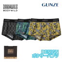 グンゼ ボディワイルド レディース プリントボクサーパンツ BODYWILD GUNZE bhf662a M-L ギフト プレゼント