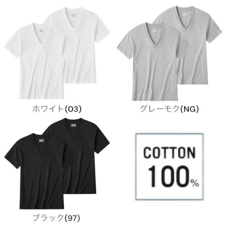 グンゼ ボディワイルド Vネック Tシャツ 綿...の紹介画像2