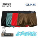 GUNZE グンゼ BODY WILD オーガニックコットン ボディワイルド ボクサーパンツ 前とじ スタンダード M L BWL302A ギフト プレゼント