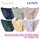 グンゼ ハーフショーツ レディース トゥシェ 総レース 可愛い セクシー 透け 響きにくい ハーフ丈 浅め フィット パンツ パンティ パンティー レース ペアショーツ GUNZE Tuche JS1060H M-LL ギフト プレゼント