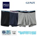 POLO ポロ グンゼ ボクサーパンツ メンズ 綿100 前開き GUNZE メンズ 男性 紳士 pbm780 M-LL ギフト プレゼント