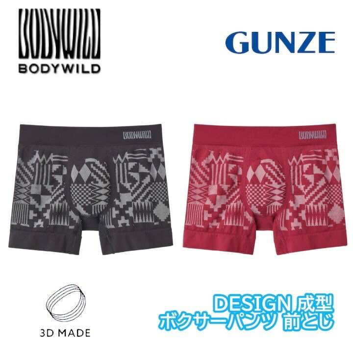 ���� BODY WILD ������ȥ�å��� Ω������ �ܥ������ѥ�� ���Ĥ� ��� GUNZE �ܥǥ��磻��� M-L ���ե� �ץ쥼���