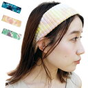 ベーシックエンチ Tie Dye Turban タイダイ ターバン 帽子 ヘッドバンド 春夏 絞り 染め ニット ヘアバンド 全3色 男女兼用 レディース メンズ フリーサイズ bzd-k01531