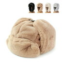 ベーシックエンチ Fake Fur Aviator Cap フェイクファー アビエイター キャップ パイロットキャップ フライトキャップ ロシアン帽 メーテル 帽子 耳あて レディース メンズ ファー イヤマフ トラッパー 暖かい 防寒 キルティング フリーサイズ 全3色 bcc-s80313