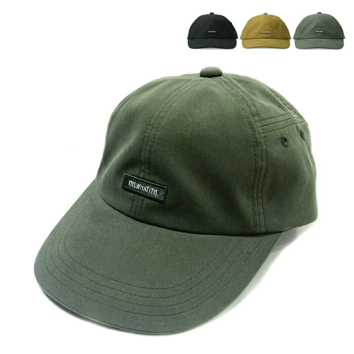 【消臭 抗菌】ベーシックエンチ Minimal Tag Cap ミニマル タグ キャップ 帽子 レディース メンズ デオサニー 機能素材 無地 ワンポイント 野球帽 サイズ調整 小さい 刺繍 ワッペン IT IS WHAT 男女兼用 全3色 bch-n11684