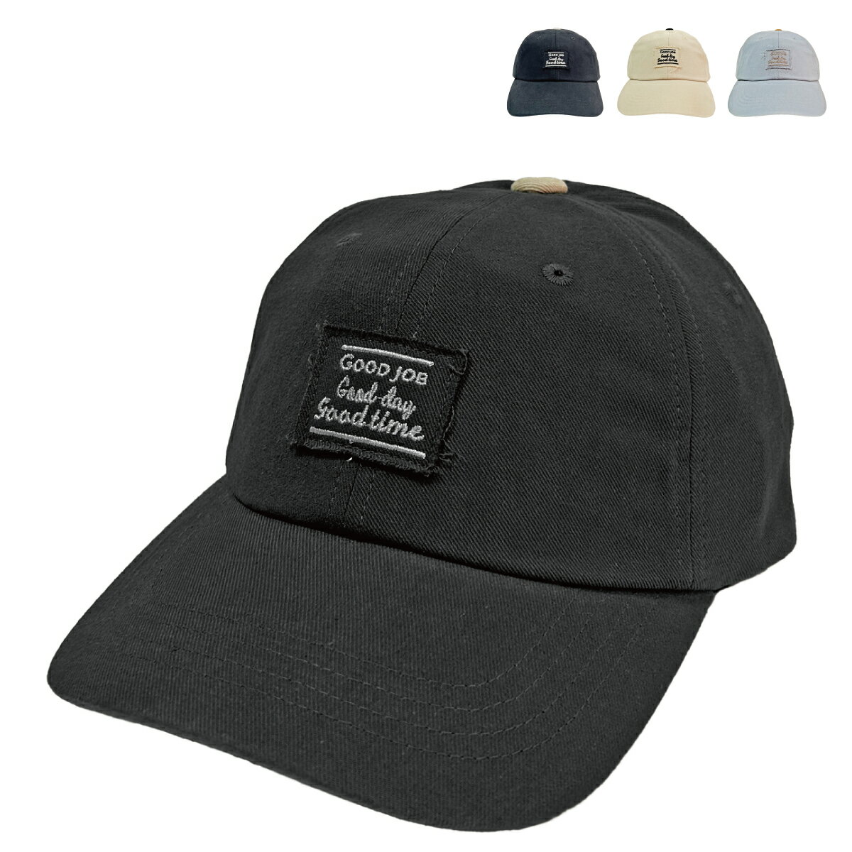 【洗える 抗菌 消臭】ベーシックエンチ Wash Wappen Low Cap ウォッシュ ワッペン ローキャップ 薄手 コットン 切りっぱなし ロゴ シンプル 日除け キャップ アウトドア 帽子 レディース メンズ 洗濯 ゴルフ ハイキング 釣り サーフィン フリーサイズ 全3色 bcn-m41959