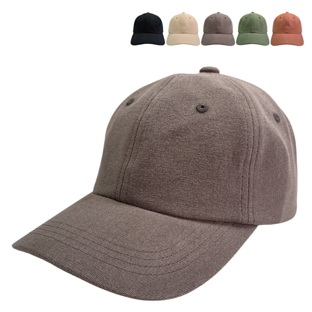 【麻混】コットン リネン ワッシャー キャップ 抗菌 消臭 デオサニー 洗える ウォッシュ加工 綿麻 清涼 帽子 メンズ レディース 手洗い 涼しい カジュアル 深め シンプル 男女兼用 春夏 秋 ギフト プレゼント 贈り物 お出かけ Basiquenti bcq-y62118 Cotton Linen Washer Cap