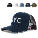 【ダメージ加工キャップ】ベーシックエンチ Damage Code Mesh Cap メッシュキャップ 帽子 レディース メンズ キッズ 子供 春夏 NYC 男女兼用 全2サイズ 全5色 bcl-m80243